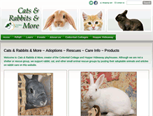 Tablet Screenshot of catsandrabbitsandmore.com